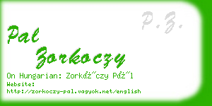 pal zorkoczy business card